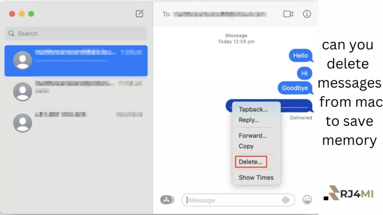 Can You Delete Messages on Mac to Save Memory? Yes!