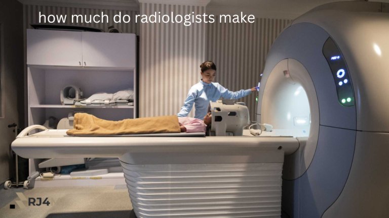 Radiologist operating an MRI machine with a patient lying on the table, illustrating the question: how much do radiologists make?