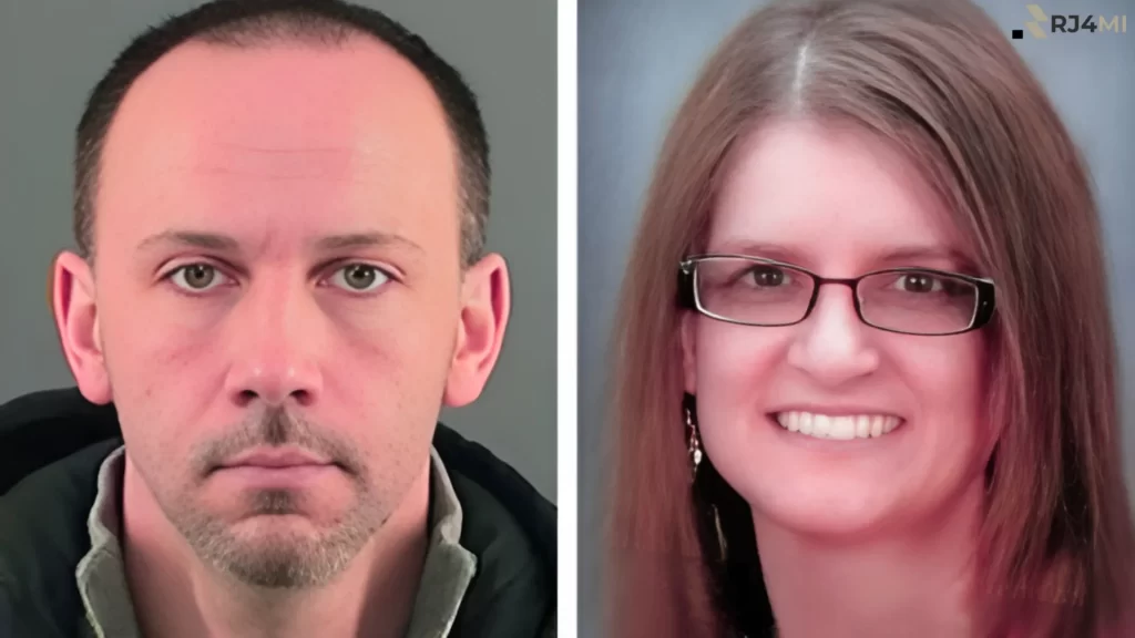 Mugshots of a man and a woman, possibly connected to the investigation of "what happened to Aina Dobilaite.